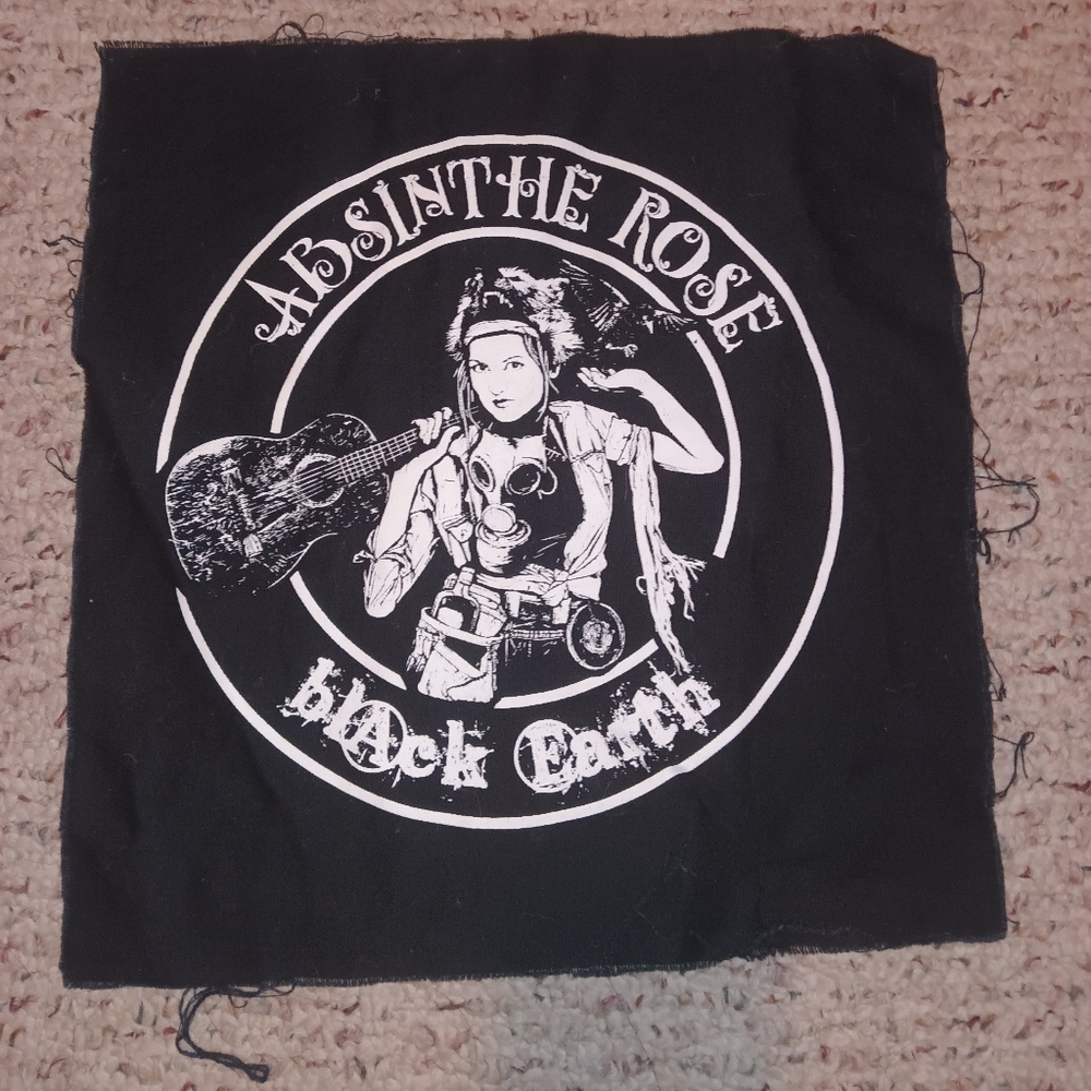 Punk Back Patch Absinthe Rose
